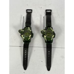 2 Piece Walkie Talkie Kid Wrist Watch Toy With Flashlight Untested